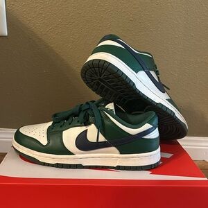 Gorge Green/Midnight Navy W Nike Low Dunks